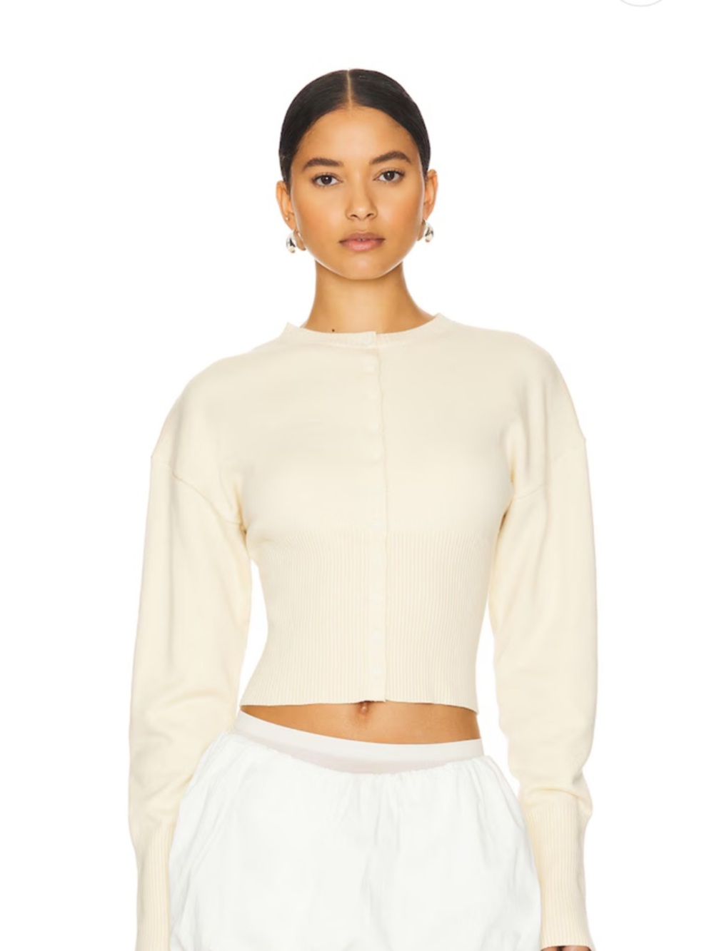 Lioness Head in The Clouds Cardigan in Ivory